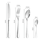 Juego De Cubiertos 16 Piezas Acero Inoxidable - Miniatura 2