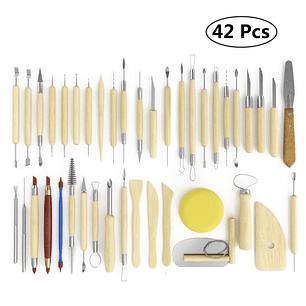 Kit 42 Herramientas Esculpir, Tallados Escultura Selladas