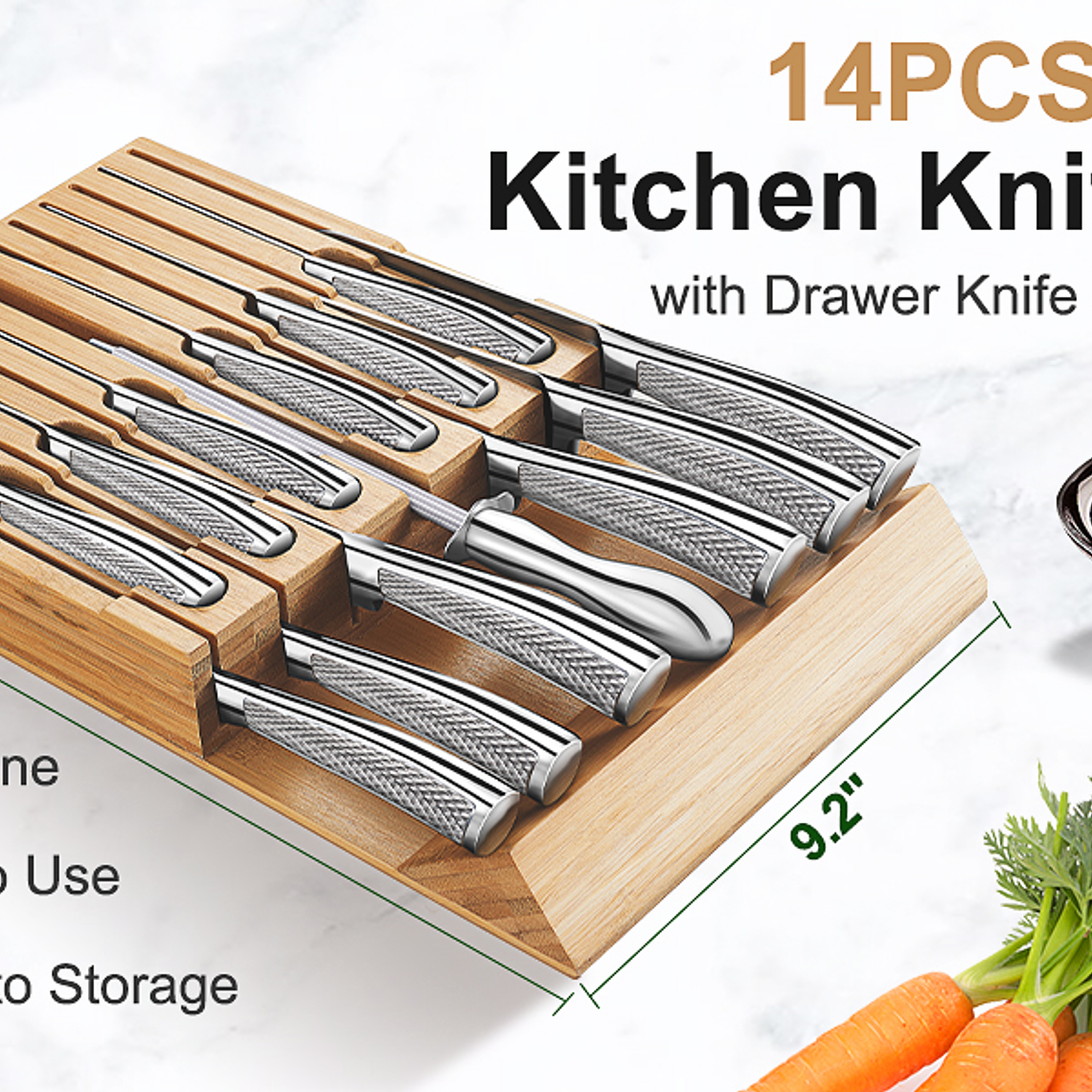 Set Cuchillos De Cocina Acero Inoxidable 14pcs 4