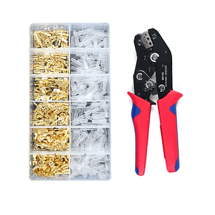 Set Terminales Para Cable + Alicate Crimpeadora