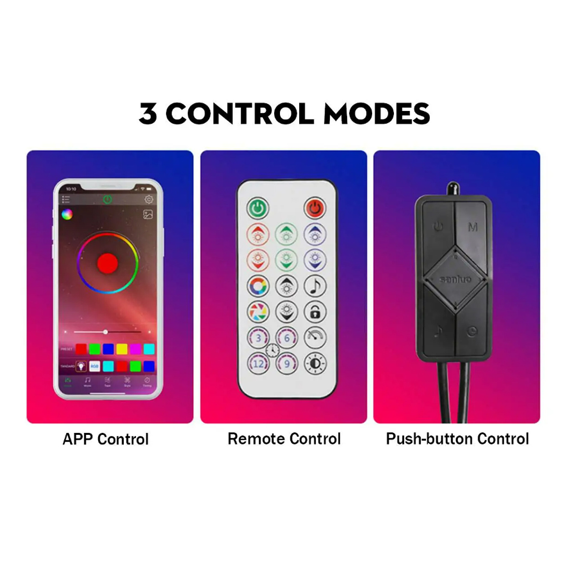 Lamparas De Pie Moderna Led De Esquina Rgb, Control App 3