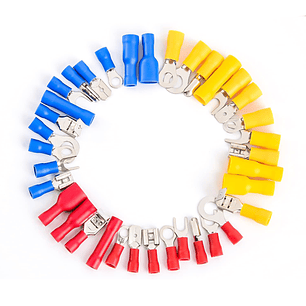 Kit Terminales Conector De Cable Eléctrico Aislado Con Caja