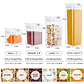Set 5 Contenedores De Alimento Tapa Hermética Almacenamiento - Miniatura 6