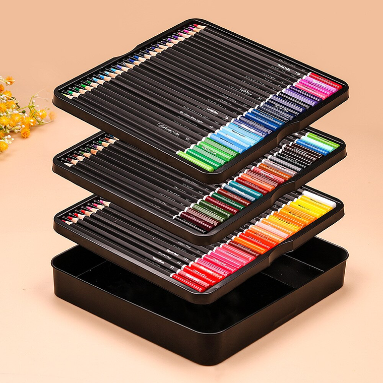 Set 72 Lapices Colores Arte Profesional Solubles En Agua 3