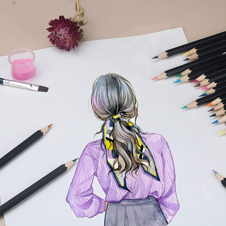 Set 72 Lapices Colores Arte Profesional Solubles En Agua 4