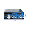 Amplificador Bluetooth 12v/220v Usb Fm Sd Card Karaoke Mp3