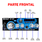 Amplificador Bluetooth 12v/220v Usb Fm Sd Card Karaoke Mp3 - Miniatura 2