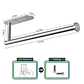 Portarollos Toalla De Papel Nova De Acero Inox Autoadhesivo - Miniatura 3