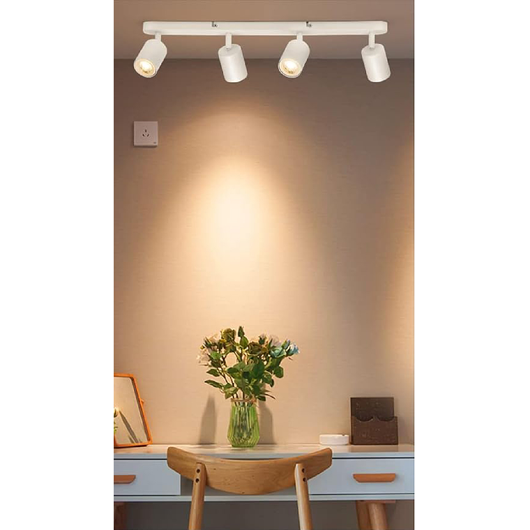 Aplique Lampara Cuadruple Dirigible Ampolleta Dicroica Gu10 5