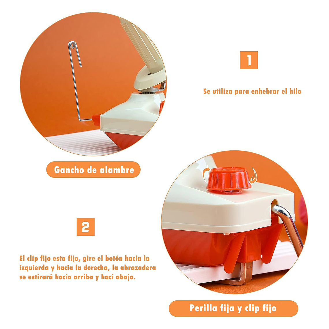 Bobinadora Ovilladora Manual De Lanas E Hilos Hasta 100 Grs 2