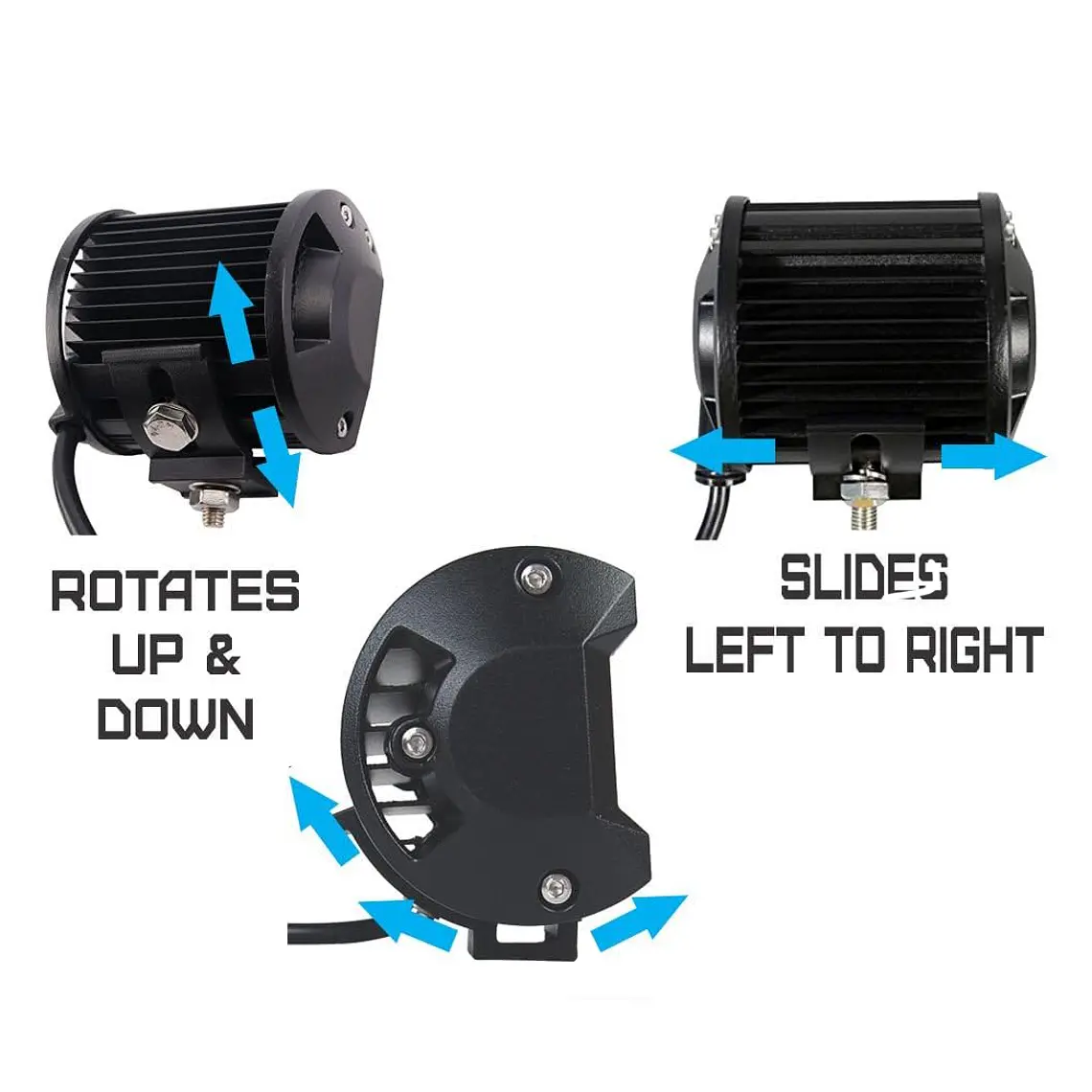 Foco Led Neblinero Luz Doble 7d 36w 4 Pulgadas Auto 3