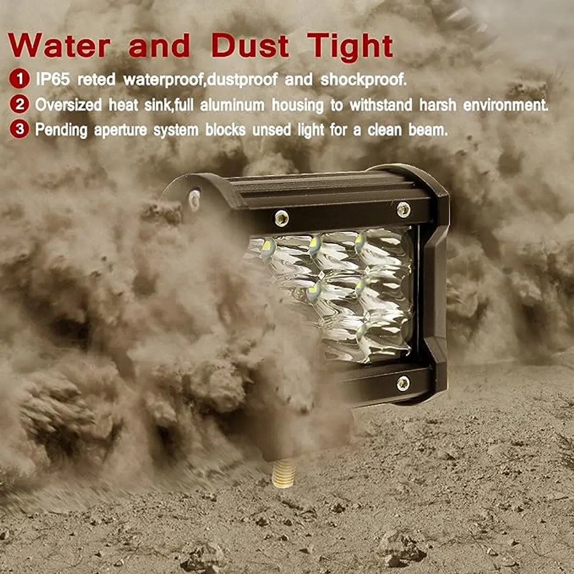 Foco Led Neblinero Luz Doble 7d 36w 4 Pulgadas Auto 4