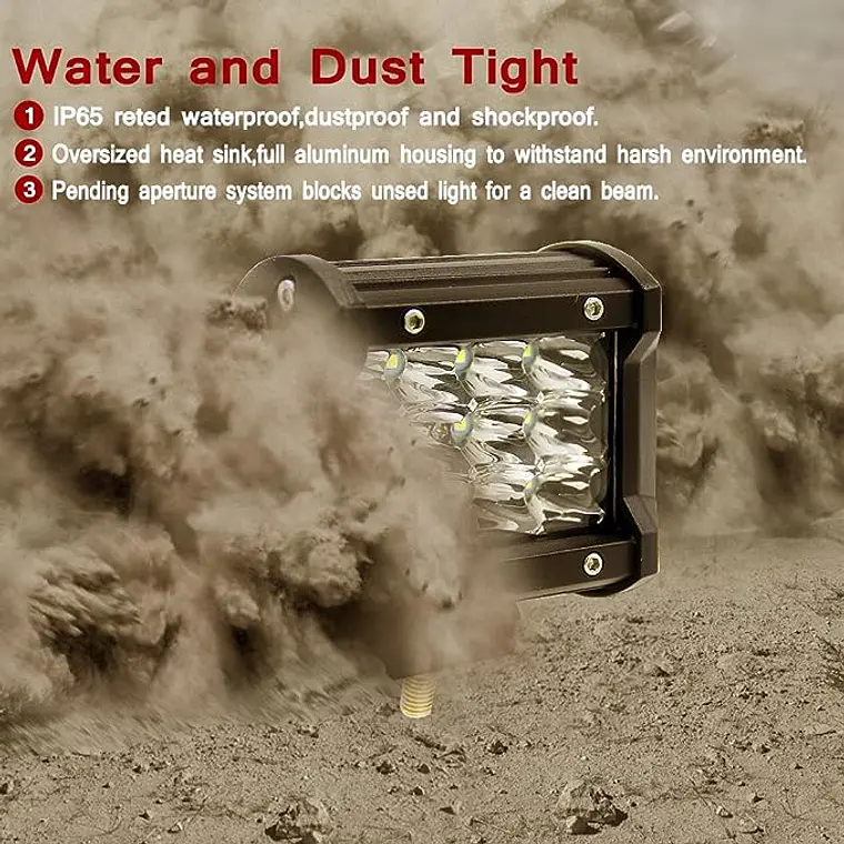 Foco Led Neblinero Luz Doble 7d 36w 4 Pulgadas Auto 4