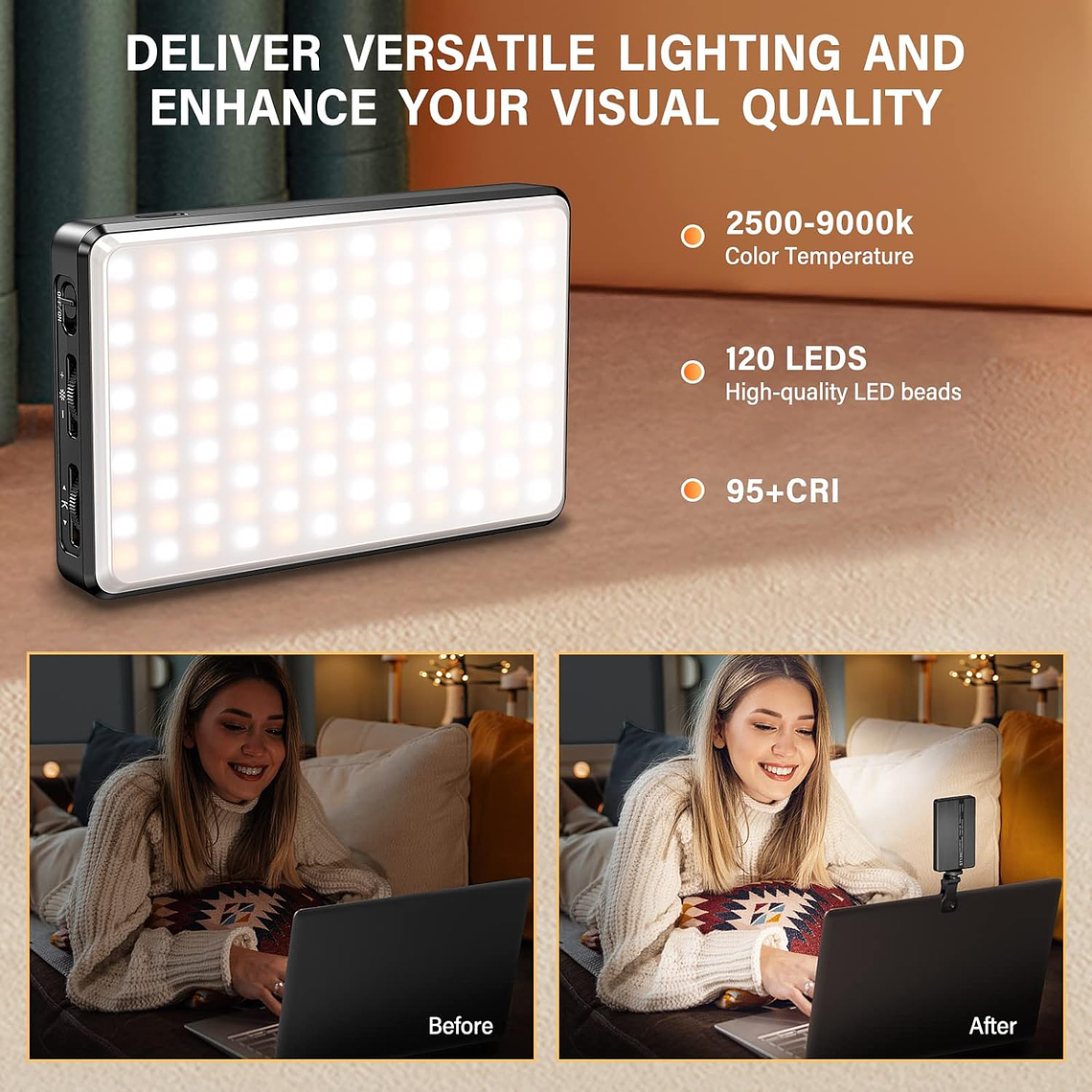 Lampara Fotografica Con Clip Para Telefono/camara/portatil 3