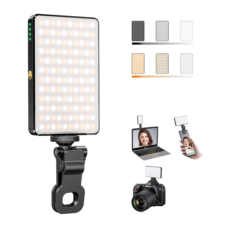 Lampara Fotografica Con Clip Para Telefono/camara/portatil 1