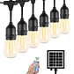 Guirnalda 10 Metros Panel Solar Con 10 Ampolletas Led Calida - Miniatura 1
