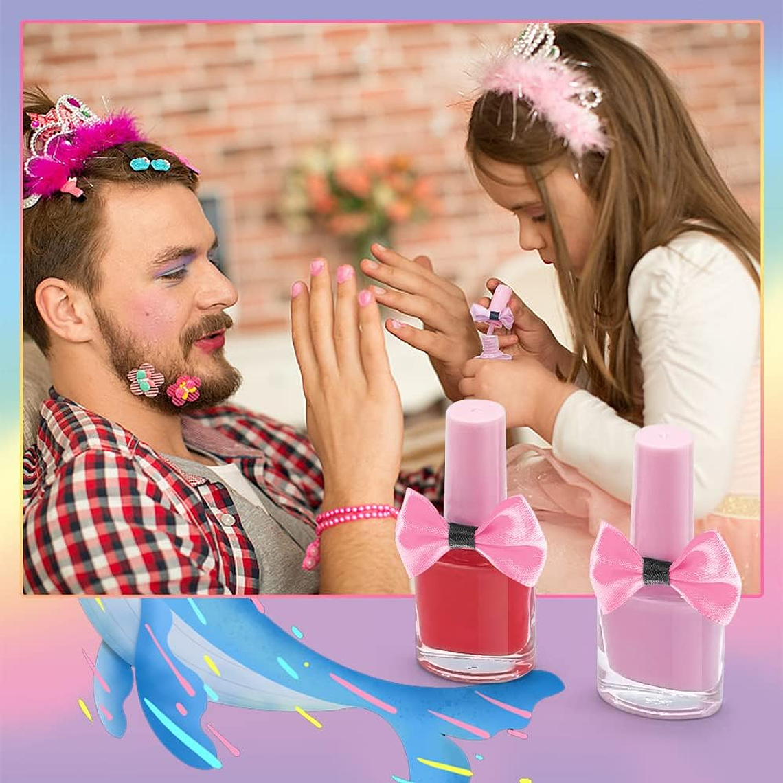 Kit De Maquillaje Para Niñas Juguete Cosméticos No Tóxicos 3