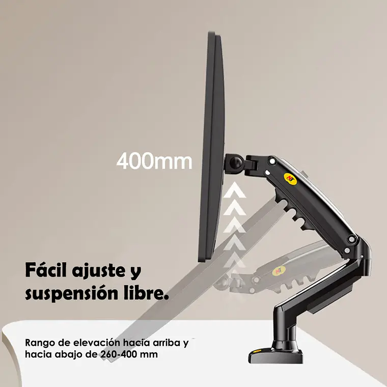 Soporte Ergonómico De Mesa Para Tv/monitor 1 Brazo 17-30 3