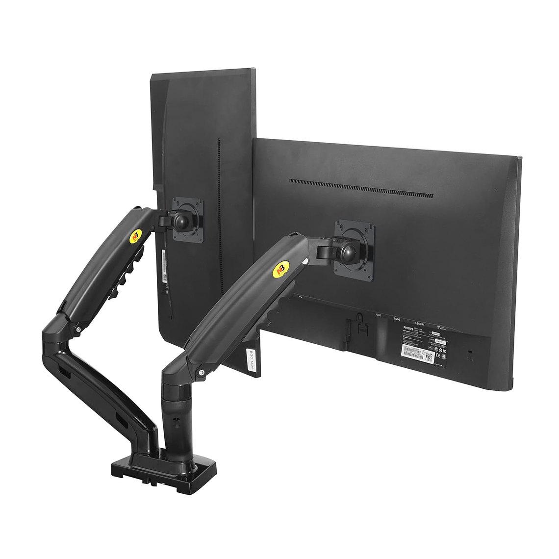 Soporte Ergonómico De Mesa Para Tv/monitor 2 Brazos 17-27 2