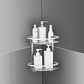 Organizador Para Ducha Estante Esquinero 2 Niveles Multiuso - Miniatura 3