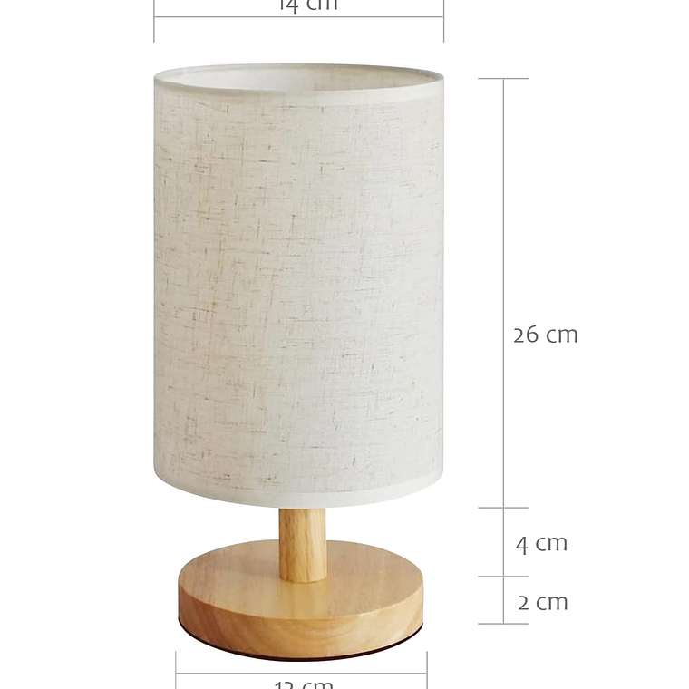 Lampara Sobremesa Velador Escritorio Decoración Elegante 4