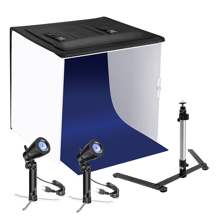 Set Estudio Fotográfico Profesional Portátil Con Accesorios 1