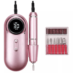 Torno De Uñas Inalámbrico Pantalla Lcd 30000 Rpm Manicura