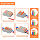 Set 60 Conectores De Cable Rapido Tipo Wago 1-1 Entrada - Miniatura 2