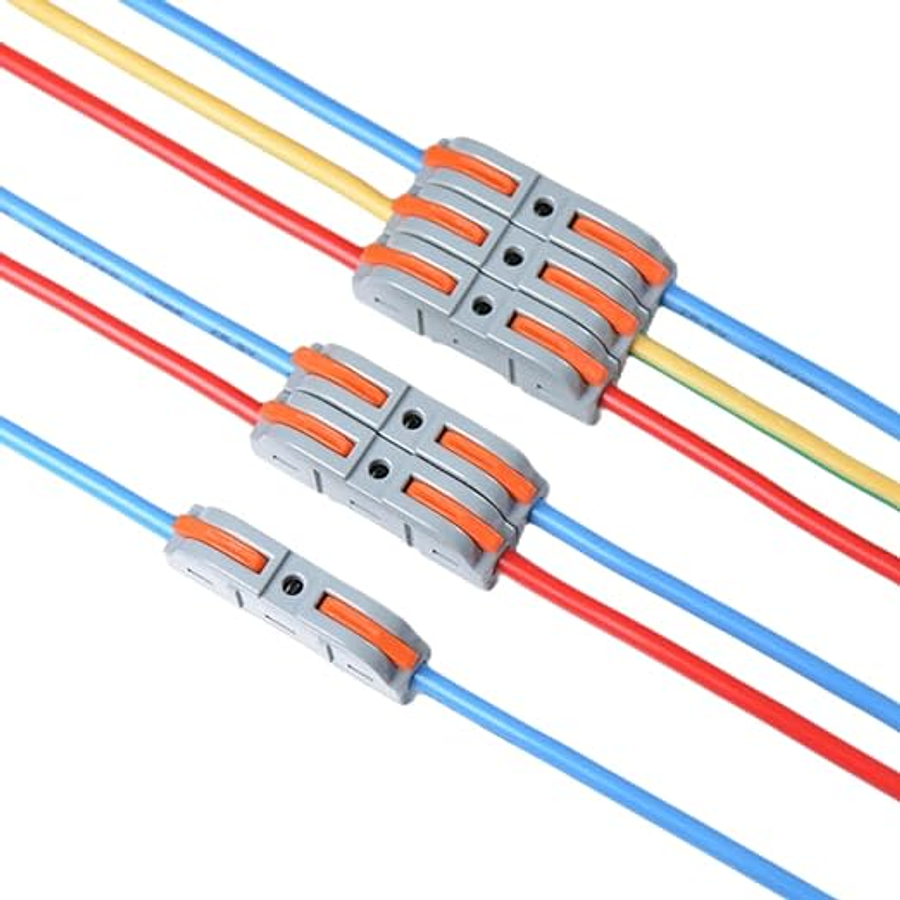 Set 60 Conectores De Cable Rapido Tipo Wago 1-1 Entrada