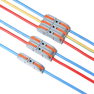 Set 60 Conectores De Cable Rapido Tipo Wago 1-1 Entrada