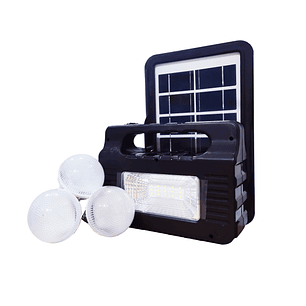 Kit Solar De Emergencia Camping Usb 3 Ampolletas