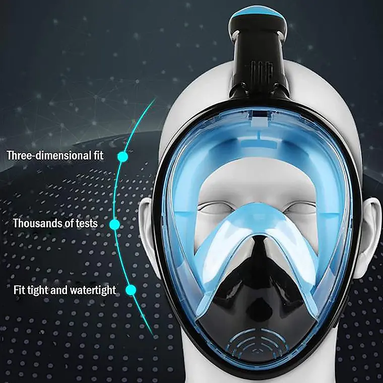 Máscara Snorkel Fullface Buceo Antiniebla Con Soporte Gopro 5