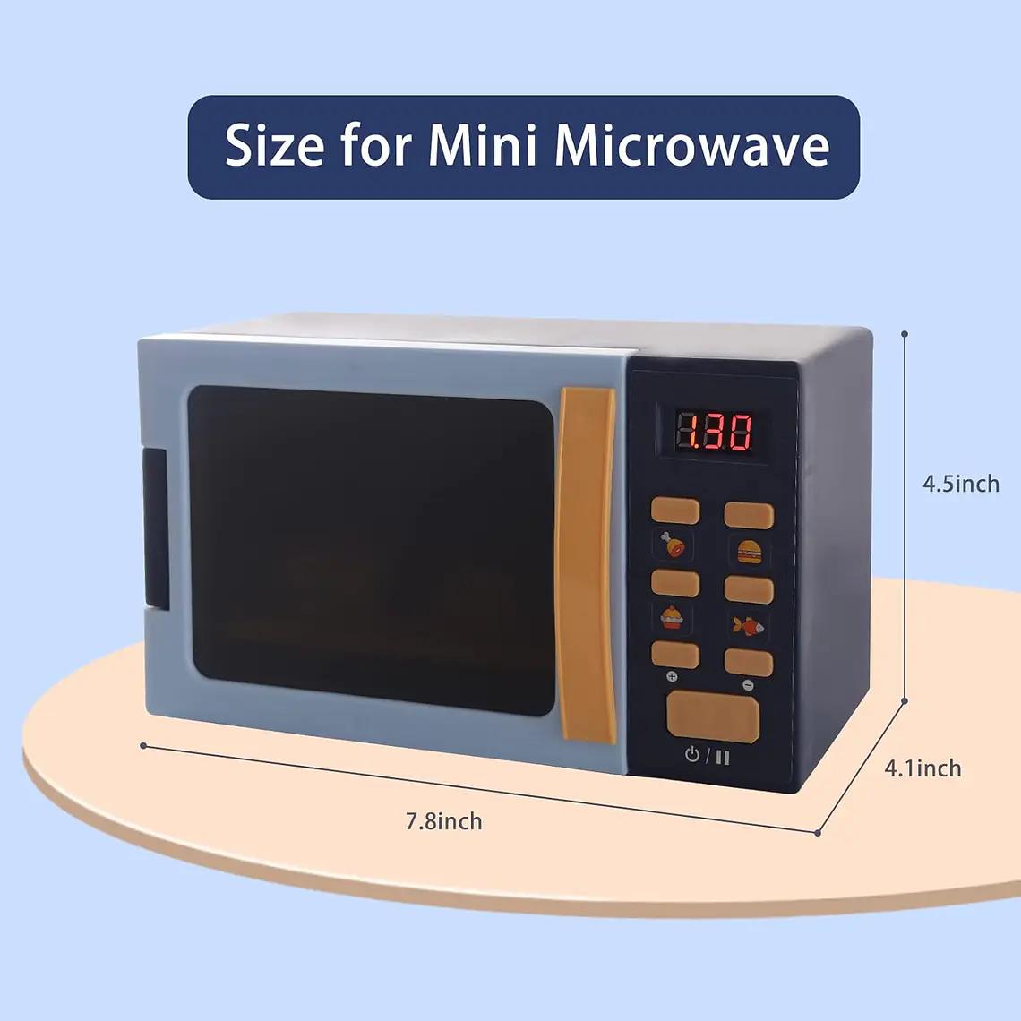 Horno Microondas De Juguete Más Accesorios Luz Y Sonido 5