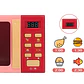 Horno Microondas De Juguete Más Accesorios Luz Y Sonido - Miniatura 8