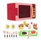 Horno Microondas De Juguete Más Accesorios Luz Y Sonido - Miniatura 6