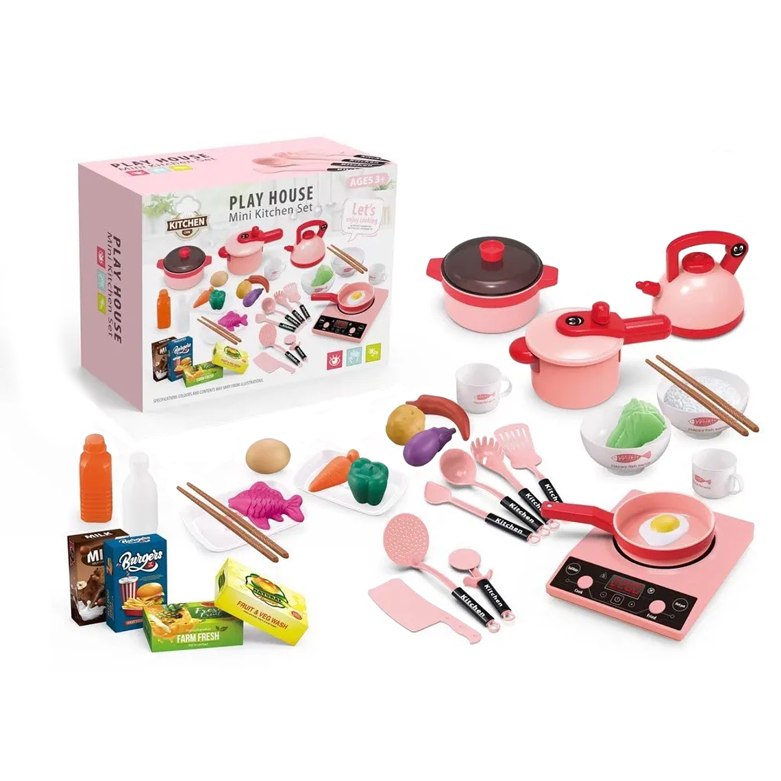 Set Juego De Cocina Elementos De Cocina Juguete Para Niñas 1