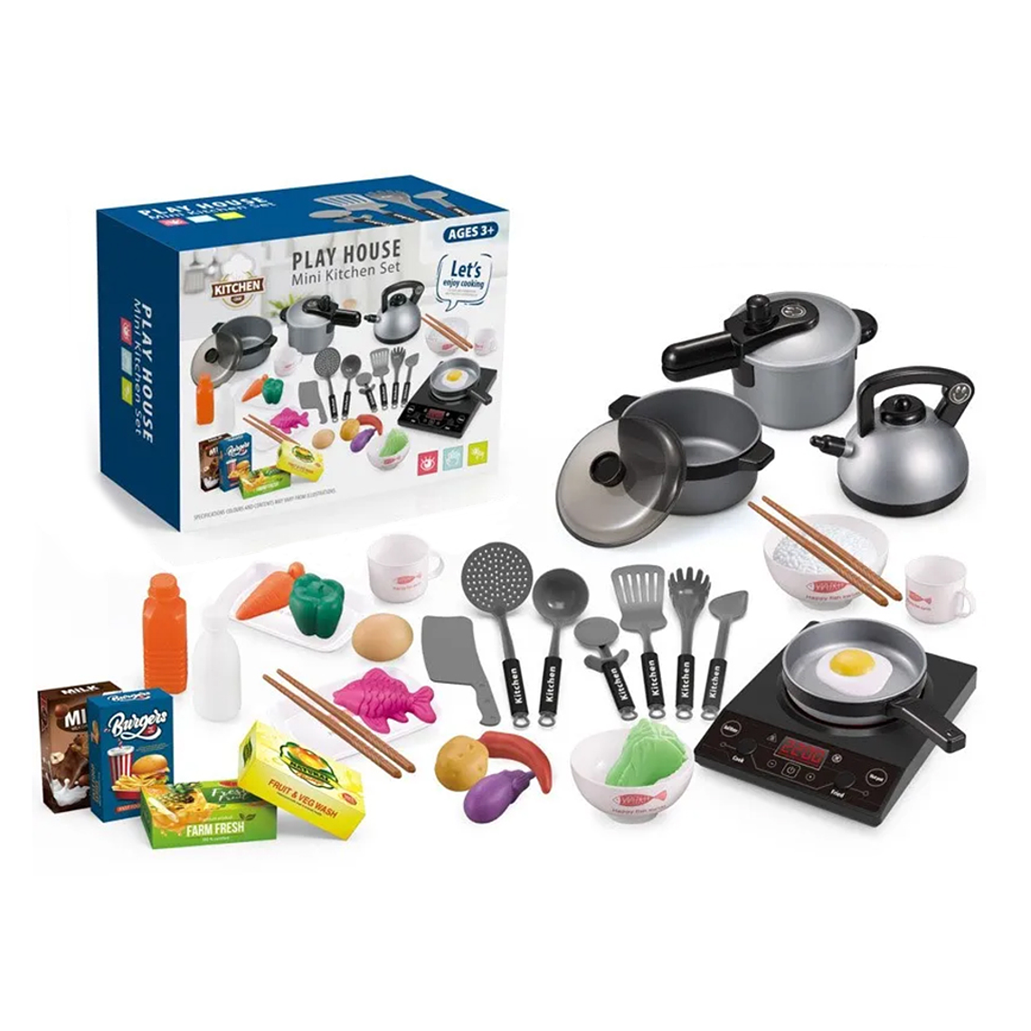 Set Juego De Cocina Elementos De Cocina Juguete Para Niñas 2