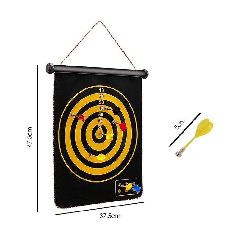 Juego Dardo Tablero Colgante Y Plegable Accesorios Magnético 5