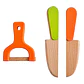 Set De Frutas Y Verduras De Madera Juguete Didáctico 17pzs - Miniatura 5