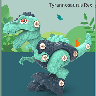 Juguete Didáctico 2 Dinosaurios Armables Juguete Niños