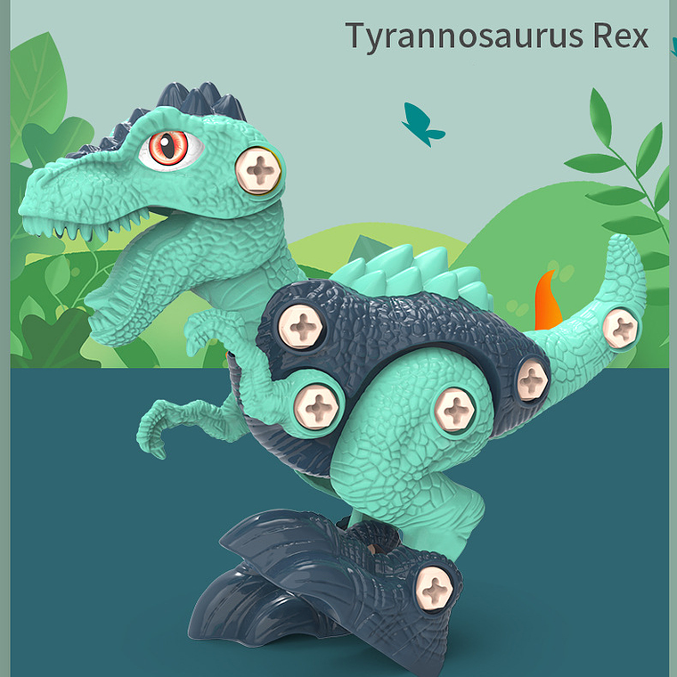 Juguete Didáctico 2 Dinosaurios Armables Juguete Niños 2