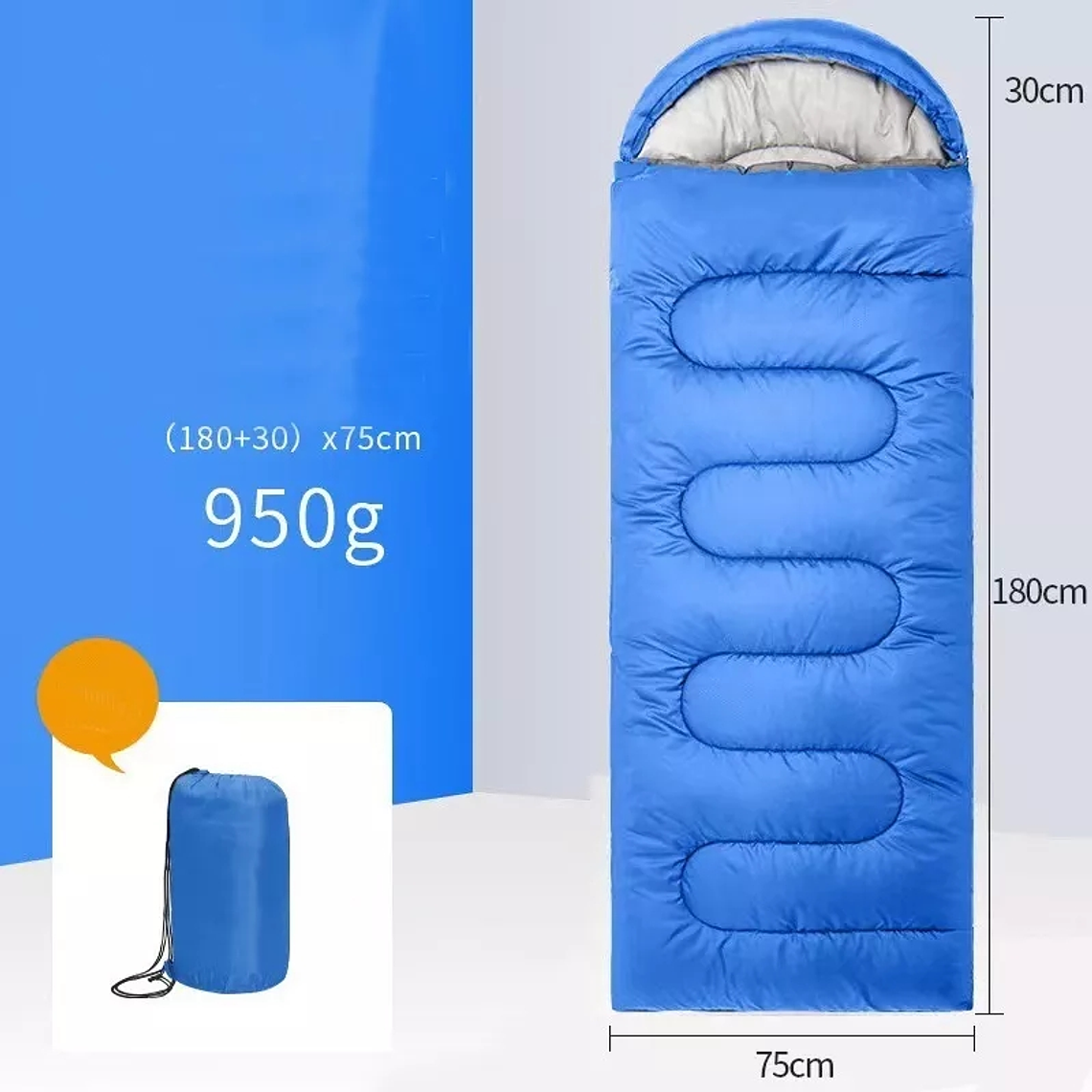 Saco De Dormir Camping Con Gorro Playa-cabaña Algodón 2