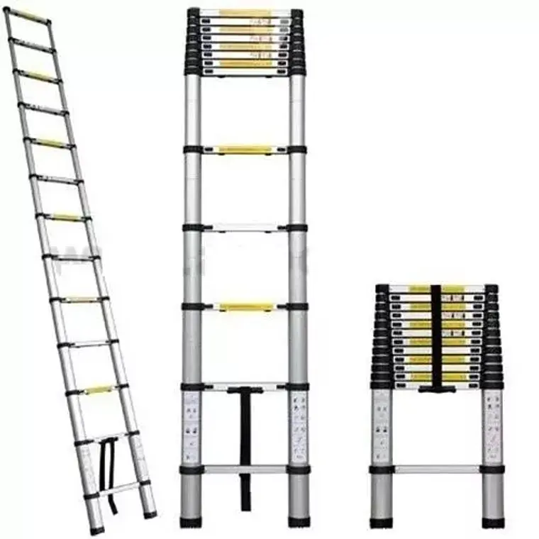 Escalera Telescopica Soporta 150kg Aluminio Retráctil 3.2 M 4