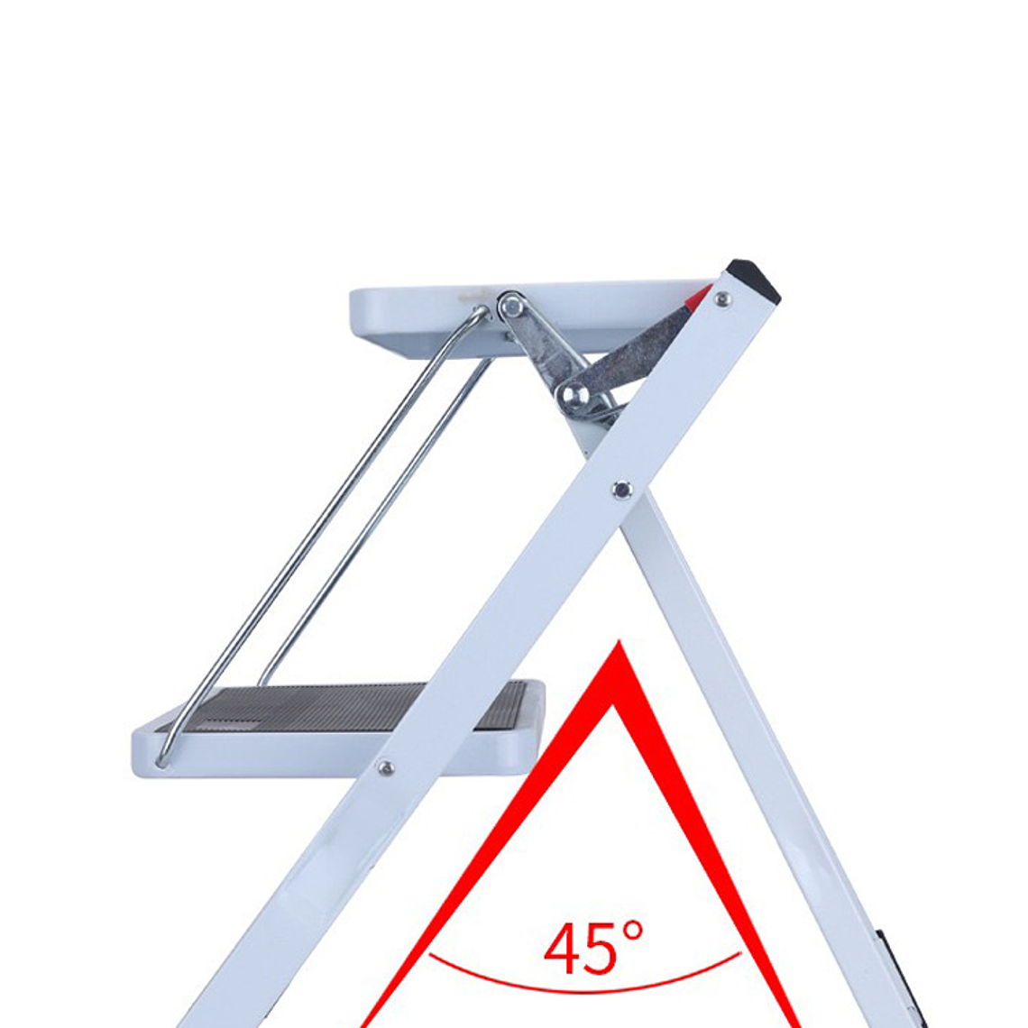 Escalera Multiuso Plegable 2 Peldaños Ultra Compacta 5