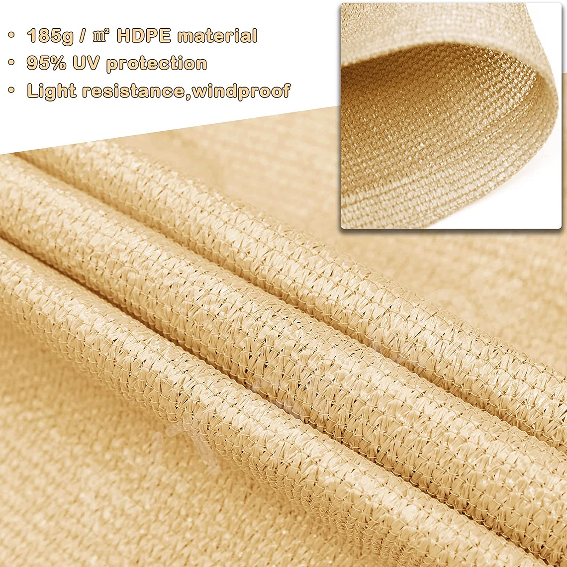 Carpa Vela Malla Sombra Rectangular 3  X 4 Mts 3