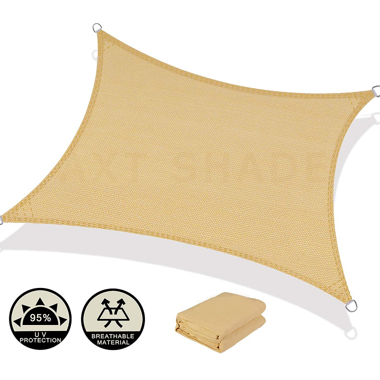 Carpa Vela Malla Sombra Rectangular 3  X 4 Mts 1