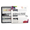 Juego De Pintura Acrilicas 24 Colores Tubos 12ml Arte