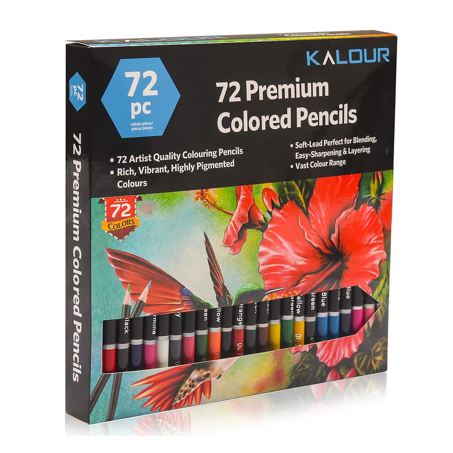 Juego 72 Lapices De Colores Arte Dibujo Color Vibrante
