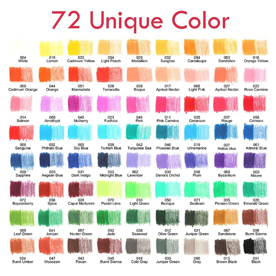 Juego De Lapices De Colores 72pzs Arte Dibujo Profesional 5