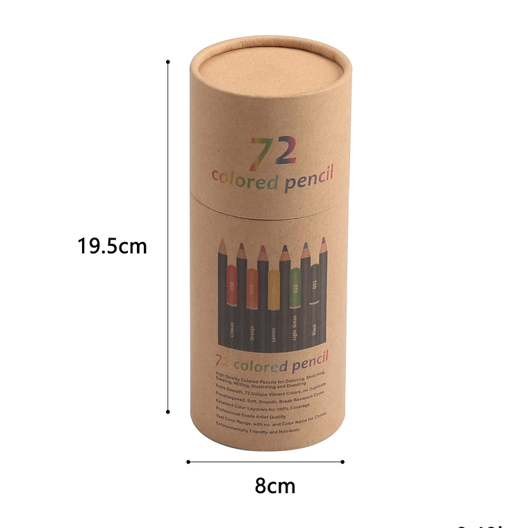 Juego De Lapices De Colores 72pzs Arte Dibujo Profesional 6